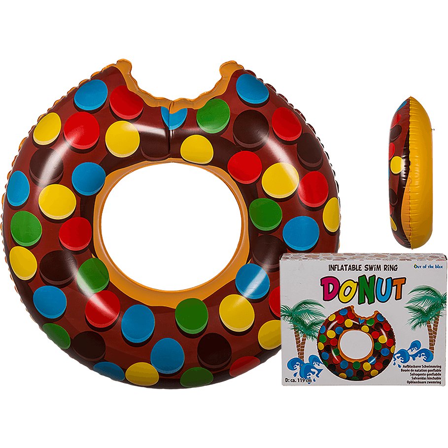 Intex Schwimmreifen Schoko Donut Luftmatratze Schwimmring 114cm Wasser Reifen 