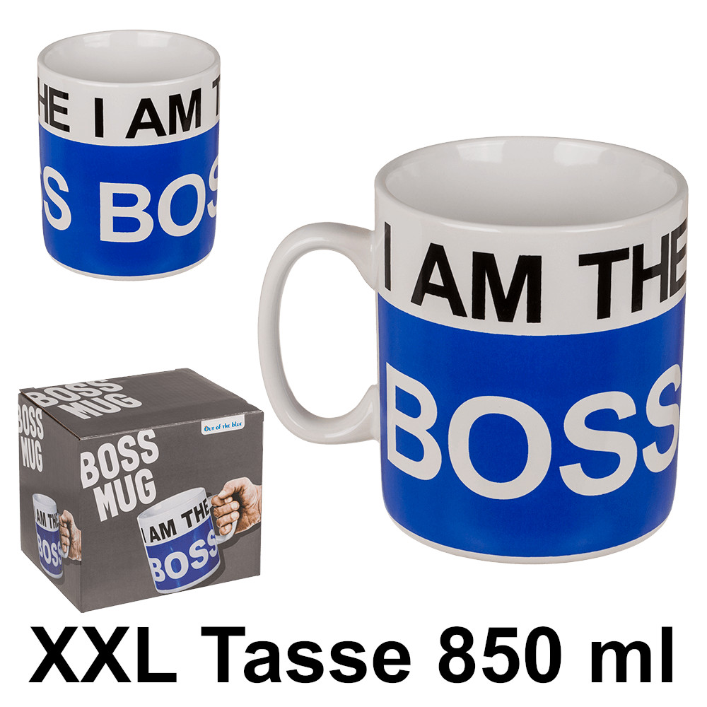 I am the Boss Tasse XXL - 850 ml 13x11 cm - Out of the Blue