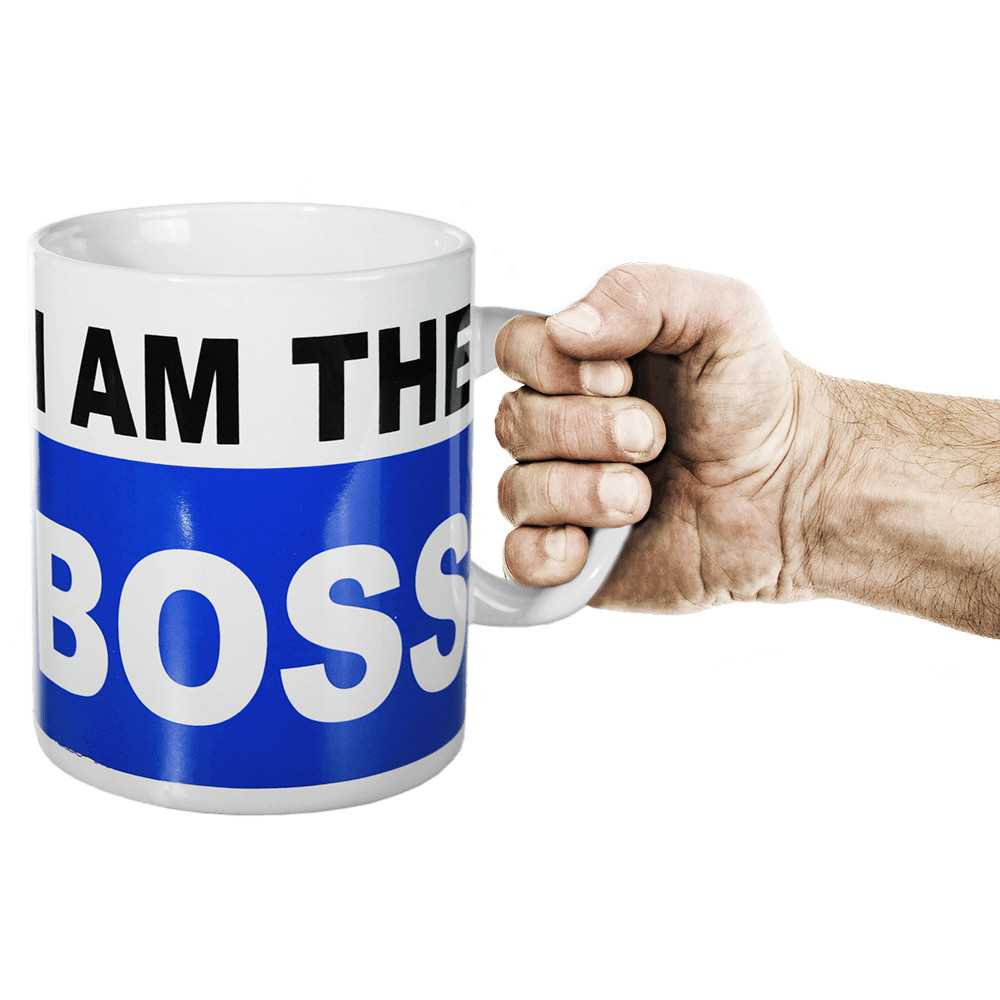 I am the Boss Tasse XXL - 850 ml 13x11 cm - Out of the Blue – Bild 3