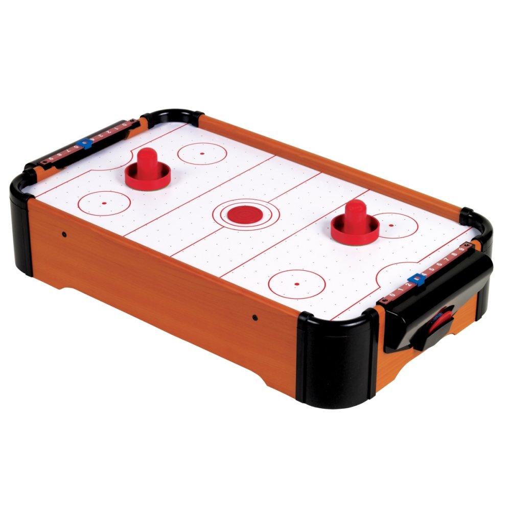 Mini Air Hockey Tisch mit LED Airhockey Lufthockey Tischhockey Reisespiel 
