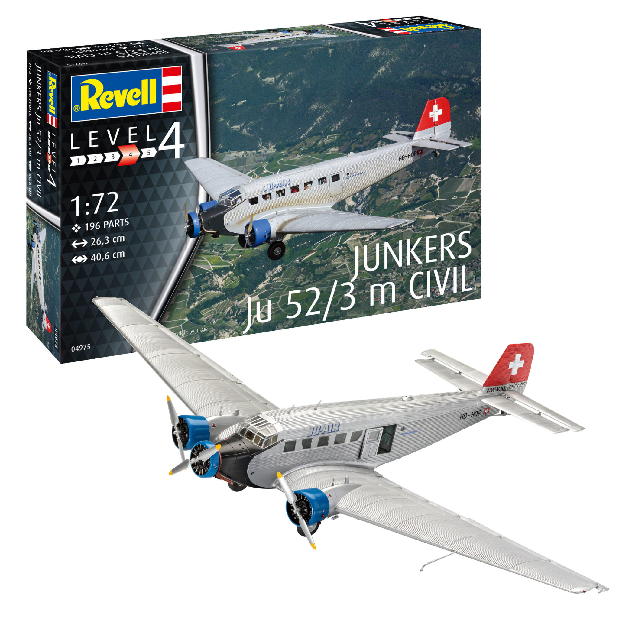 Italeri 1:72 Junkers Ju-52/3M "Tante Ju" Modell.. | Köp på