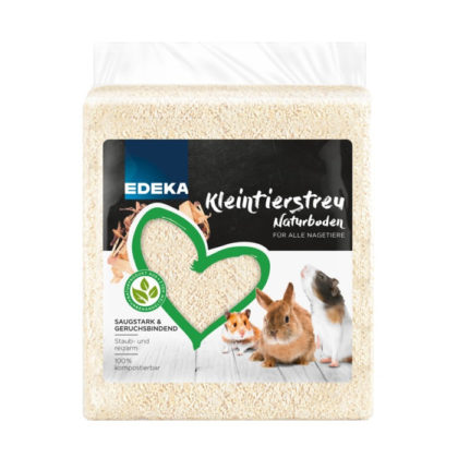 EDEKA Kleintierstreu Naturboden 15L für Nager und Zwergkaninchen