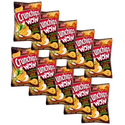 Chrunchips Wow JALAPEÑO & CREAM CHEESE 1x 110g | 10x110g