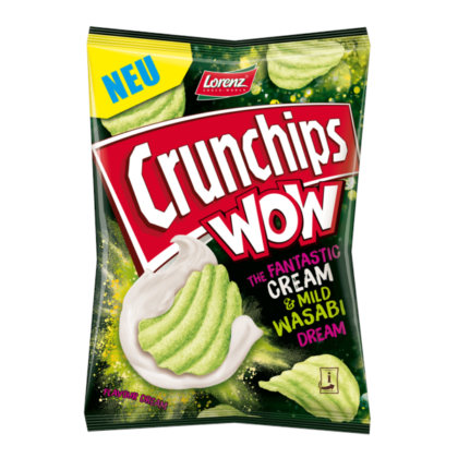 Chrunchips Wow CREAM & MILD WASABI 1x 110g | 10x110g