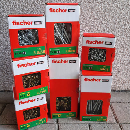 Fischer Power-Fast Holzschrauben verschiedene Sorten nur 6,99€/kg