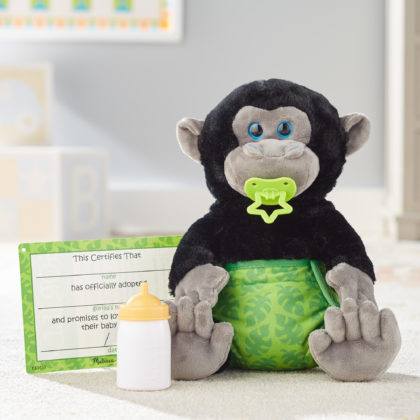 Baby Gorilla mit Windel und Flasche Stofftier - Melissa & Doug 40451