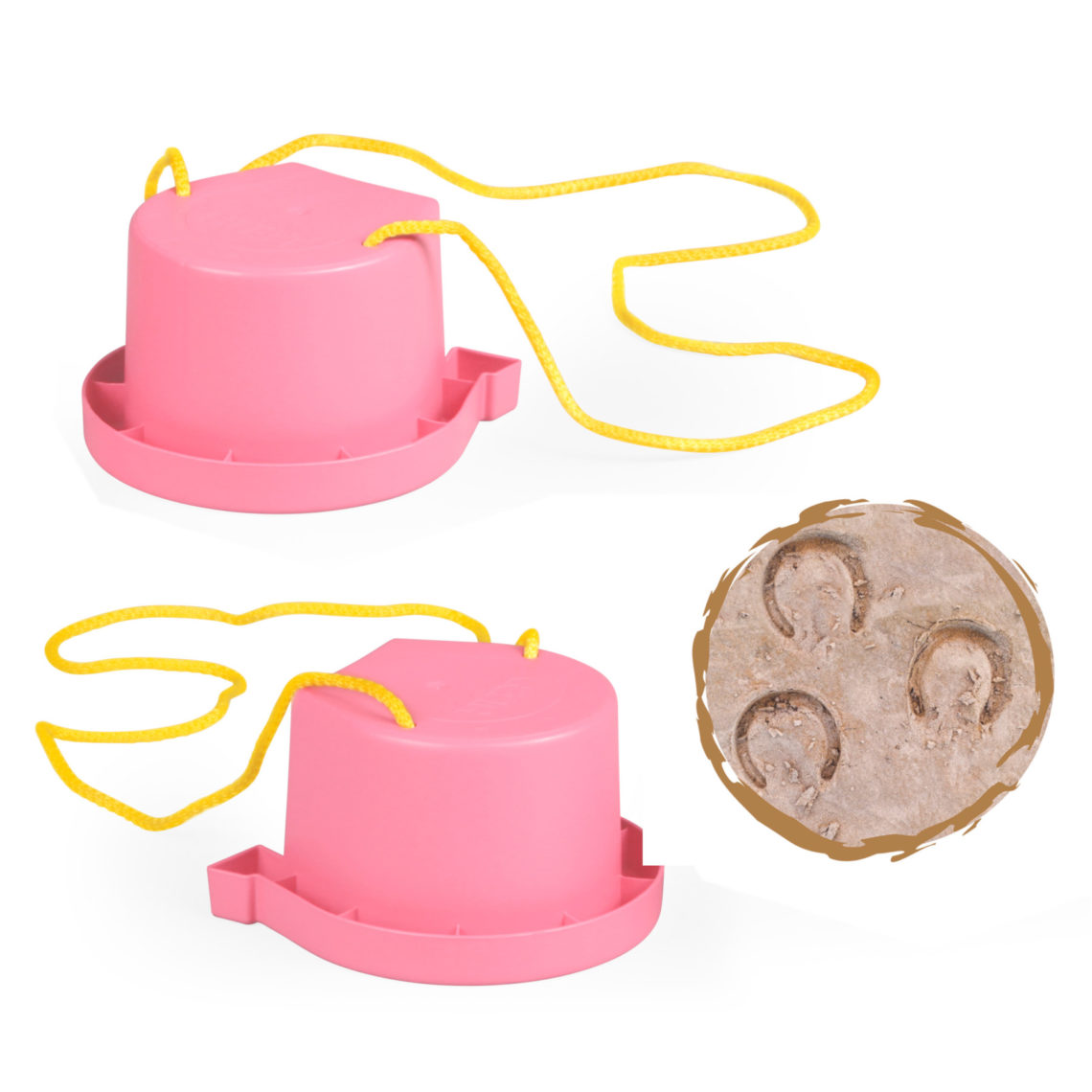 Trampoli Con Benna Per Bambini - Rosa, 13cm, Gioco Per Equilibrio E Coordinazione (da 3 Anni) - Foto 5