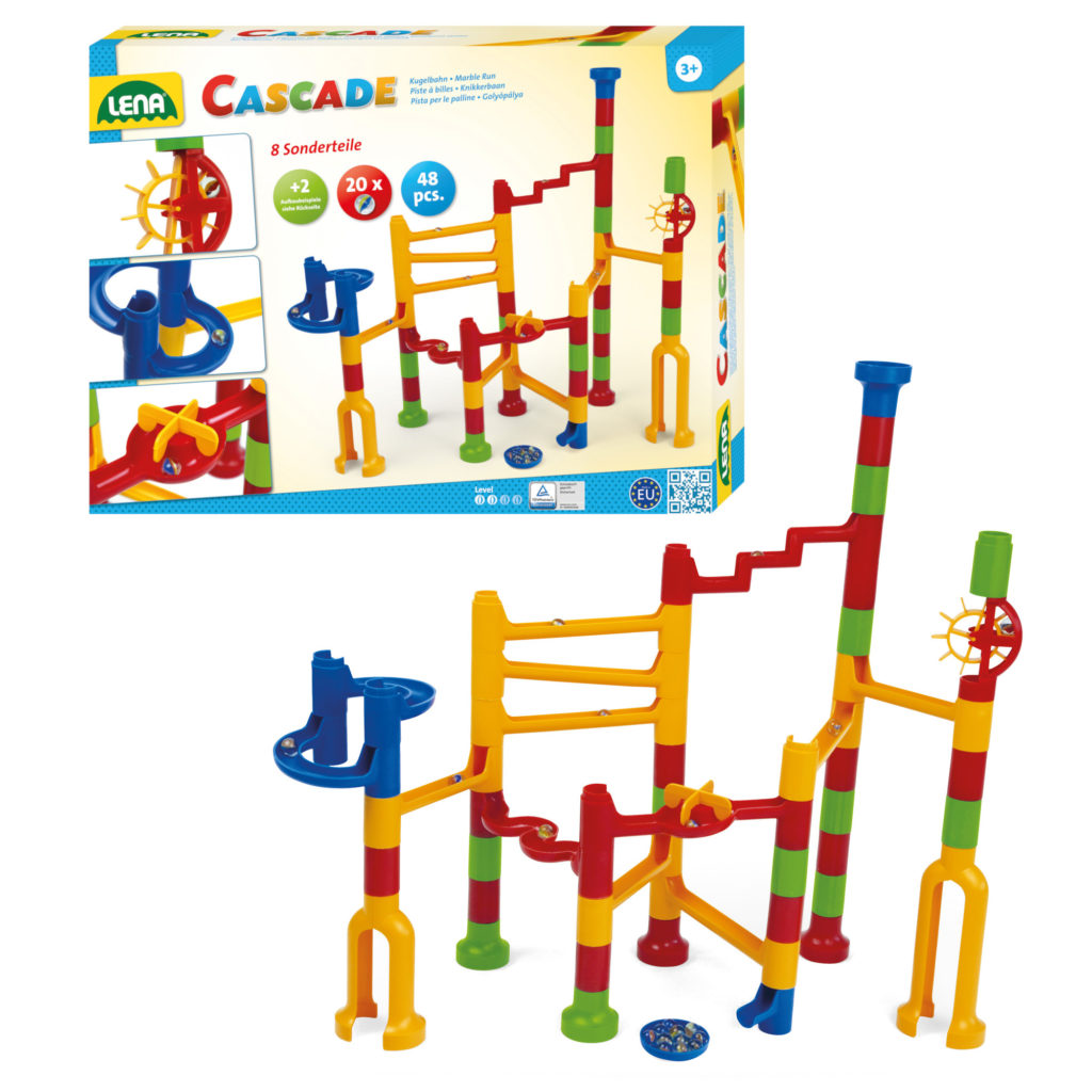 Murmelbahn Cascade Kugelbahn Speed Bausatz 68 tlg. ab 3 Jahre - Lena
