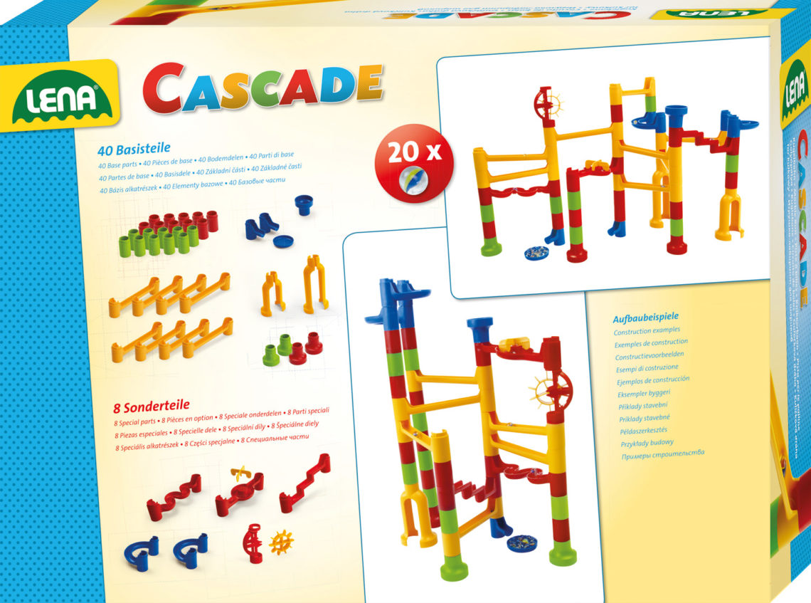 Murmelbahn Cascade Kugelbahn Speed Bausatz 68 tlg. ab 3 Jahre - Lena