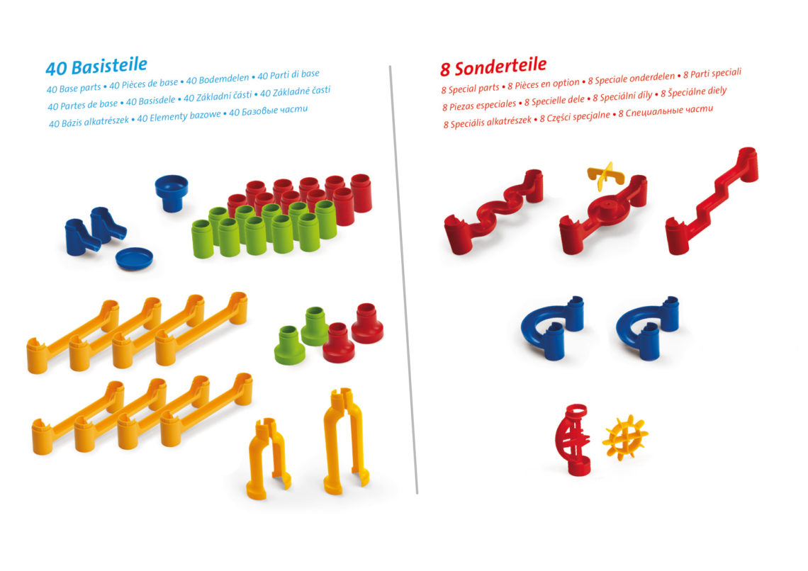 Murmelbahn Cascade Kugelbahn Speed Bausatz 68 tlg. ab 3 Jahre - Lena