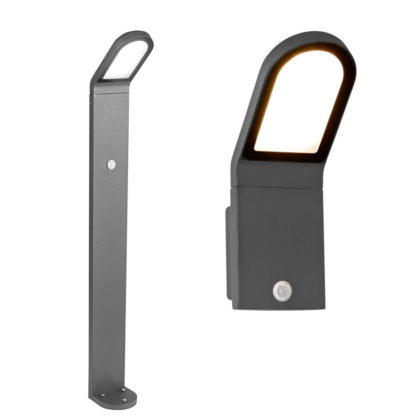 LED Außenwandleuchte / Außenwegeleuchte mit Bewegungsmelder Mileto