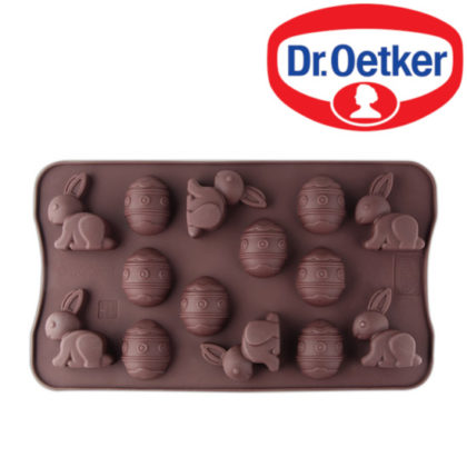 Silikon-Schokoladenform Fröhliche Ostern 14er Pralinenform - Dr. Oetker 2500