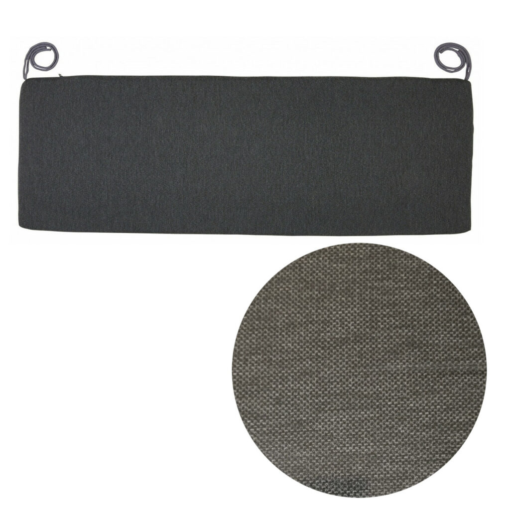 Outdoor Bankauflage Bankkissen Sitzkissen 100 x 35 x 3 cm GRAU Wasserabweisend - Bild 3 von 3