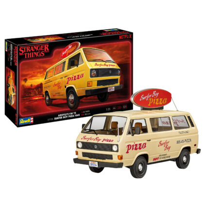 Volkswagen T3 "Stranger Things" Argyle's VW T3 Surfer Boy Pizza V  Bausatz 1:24 - Revell 07725