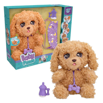 Baby Paws Love & Care Labradoodle Interaktiver Hund ab 18 Monaten - IMC Toys 921153