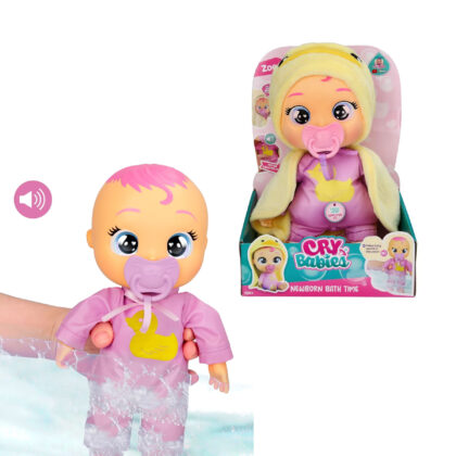 Cry Babies NewBorn Bath Time Zoe 29cm kann ins Wasser - IMC Toys 921450