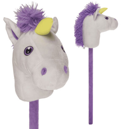 Hobby Horse Steckenpferd Pferd Einhorn Lila / Weiß - out of the blue