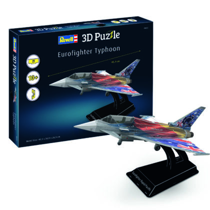 Eurofighter Typhoon Kampfflugzeug 3D Puzzle 45,1 cm 1:32 - Revell 00253