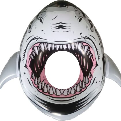 Schwimmring als Hai 84x86cm Aufblasbares Haigebiss - Splash & Fun