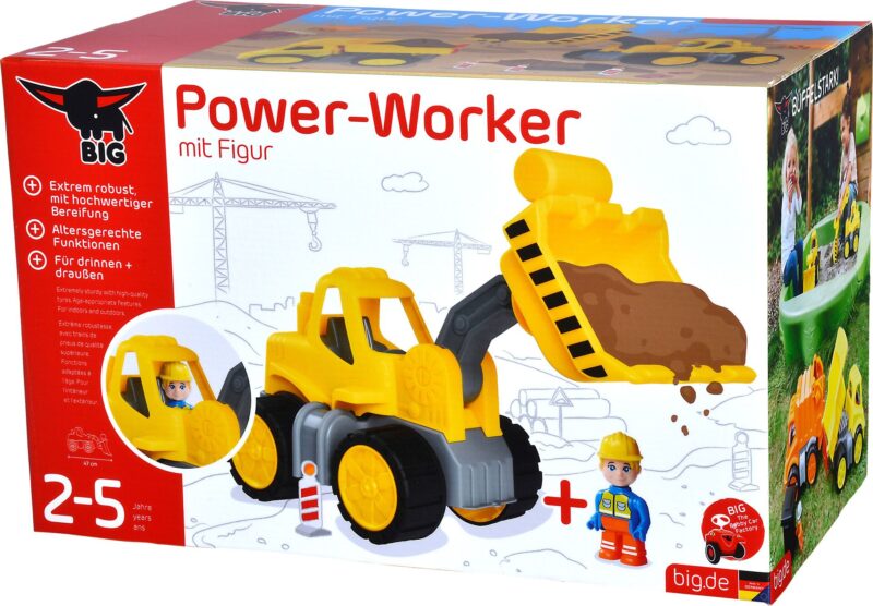 BIG Power Worker Midi Radlader Bagger 2+ 47 cm - BIG Simba 800054837 – Bild 3