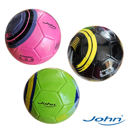 Fussball Classic Allwetter beschichtet Gr. 5 Farbe ( Pink / Grün / Schwarz ) - John 52002