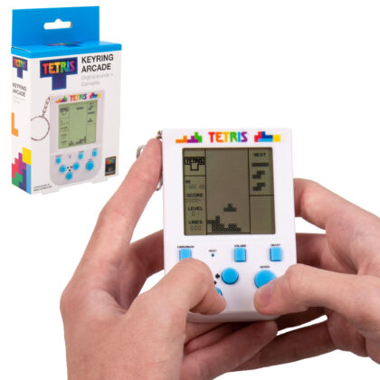 Mini Spielkonsole Tetris Schlüsselanhänger Spiel Original Lizenz
