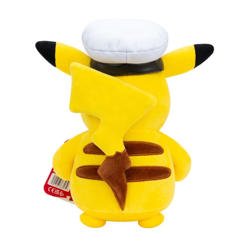 Pokemon Pikachu Captain Pikachu 20cm Plüsch - Jazwares PKW4295 – Bild 2