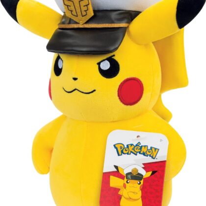 Pokemon Pikachu Captain Pikachu 20cm Plüsch - Jazwares PKW4295