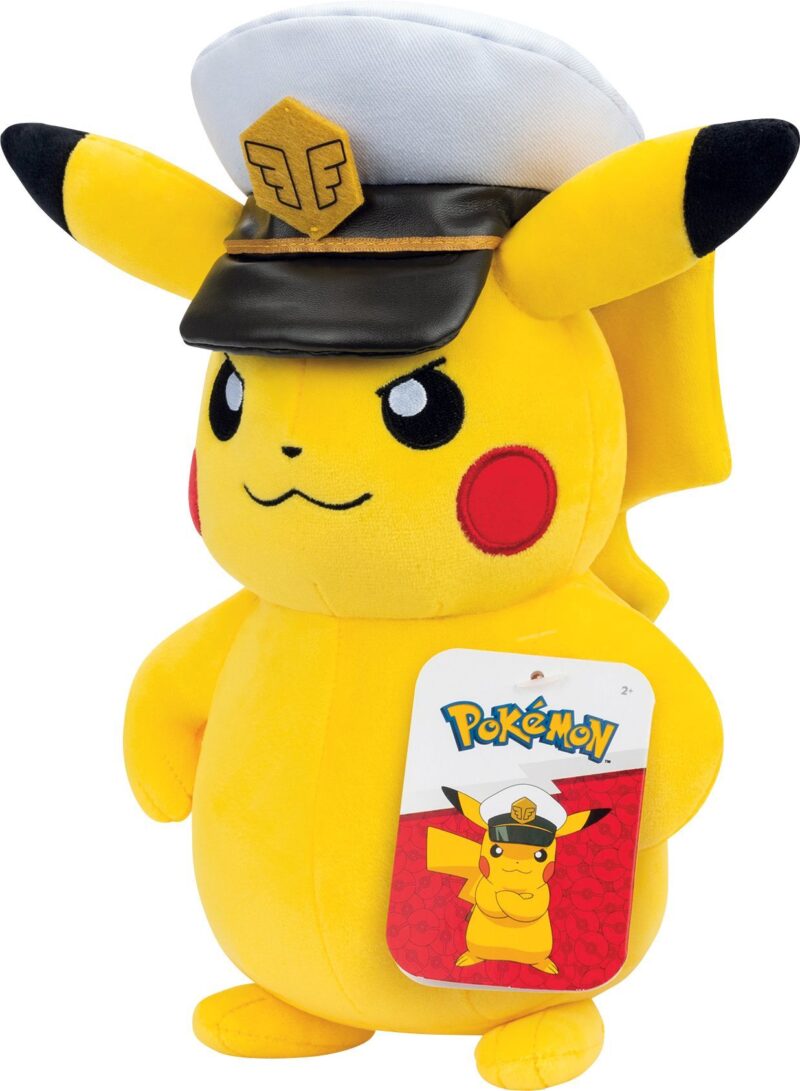 Pokemon Pikachu Captain Pikachu 20cm Plüsch - Jazwares PKW4295
