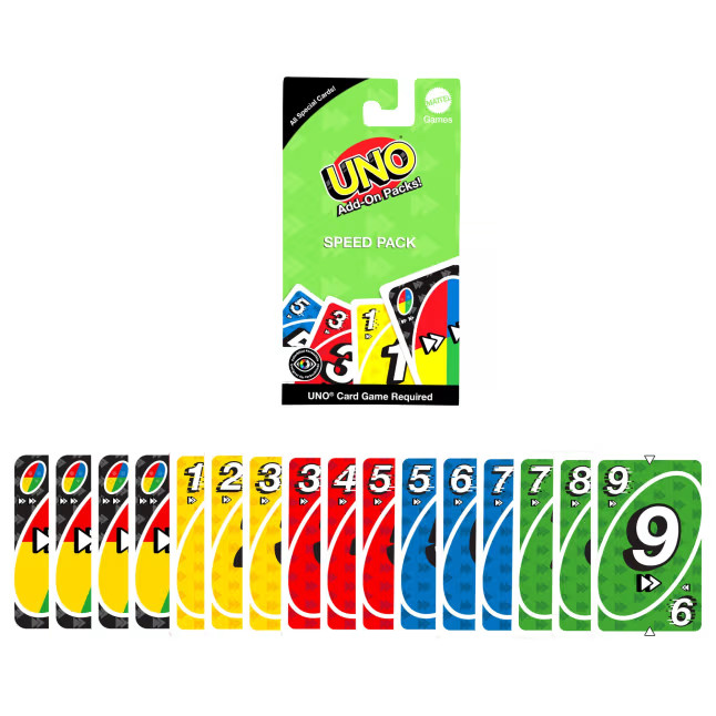UNO Erweiterung Karten Set Stapel Tempo Retour Tausch 16 Karten Sonderkarten NEU - Picture 3 of 5