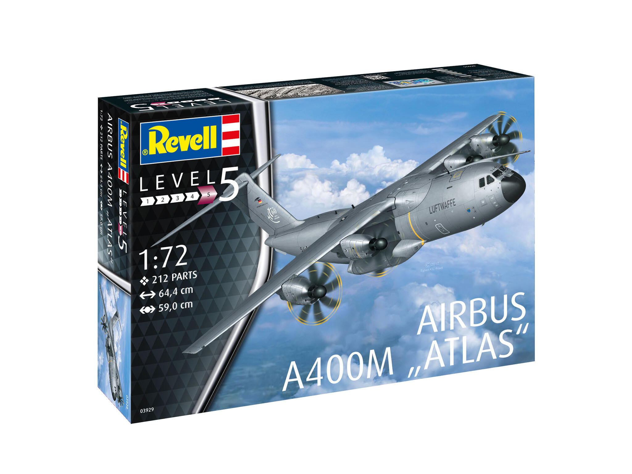 Airbus A400M "ATLAS" Modellbausatz Set 1:72 64 cm - Revell 03929 – Bild 9