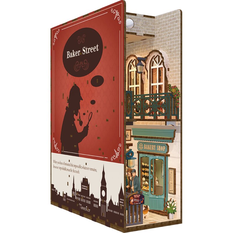 Baker Street 221B Sherlock Holmes Book Nook - Tonecheer TQ108 – Bild 5