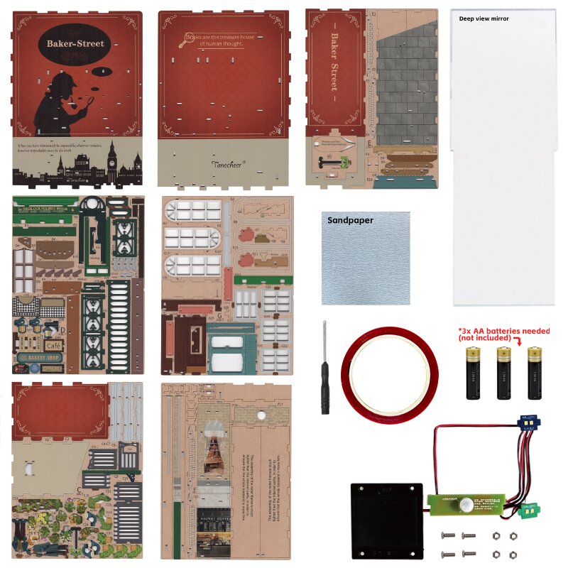 Baker Street 221B Sherlock Holmes Book Nook - Tonecheer TQ108 – Bild 3