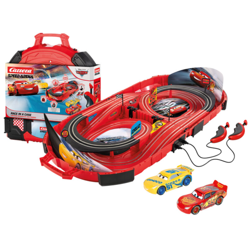 Disney Pixar Cars Carrera SPEED ARENA Autorennbahn Set to go im Koffer - 20016002