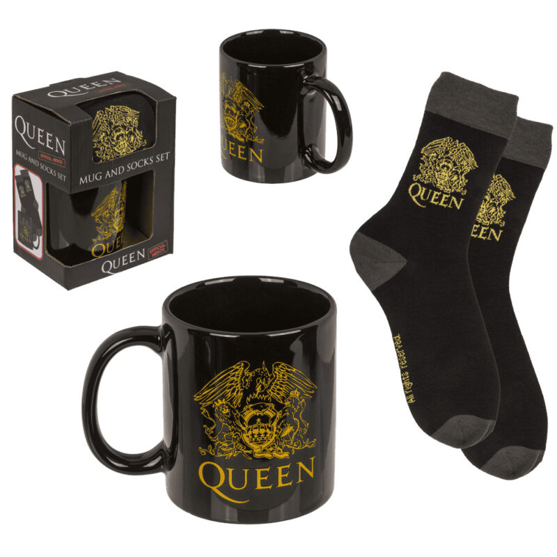 Geschenkset Queen Fan Box 1x Tasse und 1x Socken in Geschenkkarton
