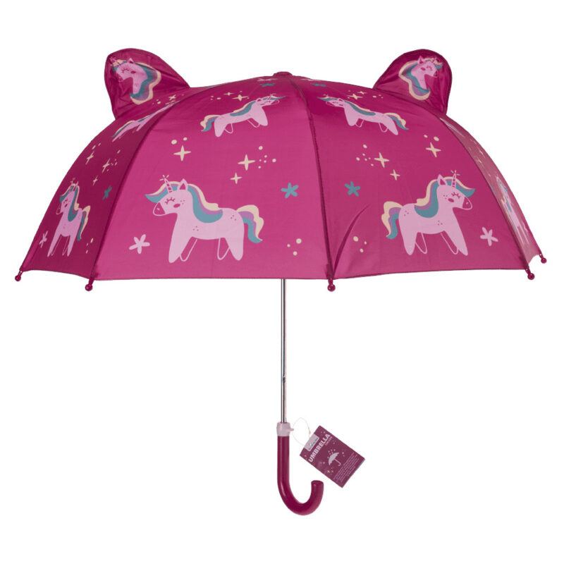 Kinder Regenschirm Schmetterlinge oder Einhorn für Mädchen Ø 70cm – Bild 2