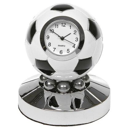 Metall Tischuhr Fußball Football Schreibtischuhr - Siva Clocks 99092