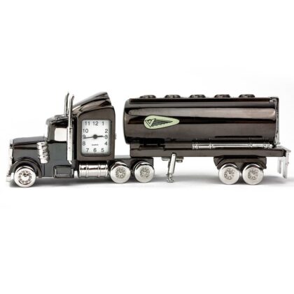 Metall Tischuhr LKW Truck Sattelzug Schreibtischuhr - Siva Clocks 99046