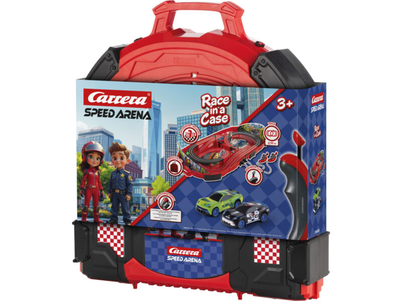 Police Chase Carrera SPEED ARENA Autorennbahn Set to go im Koffer - 20016001 – Bild 4