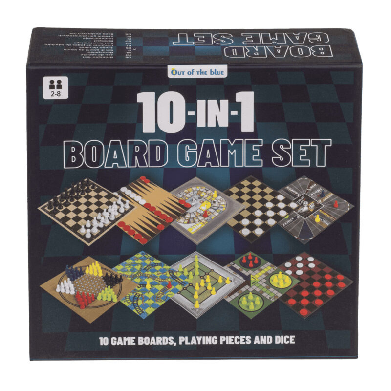 Reise Spielesammlung 10 in 1 Schach, Dame, Backgammon und noch mehr 15 x 15 cm – Bild 2