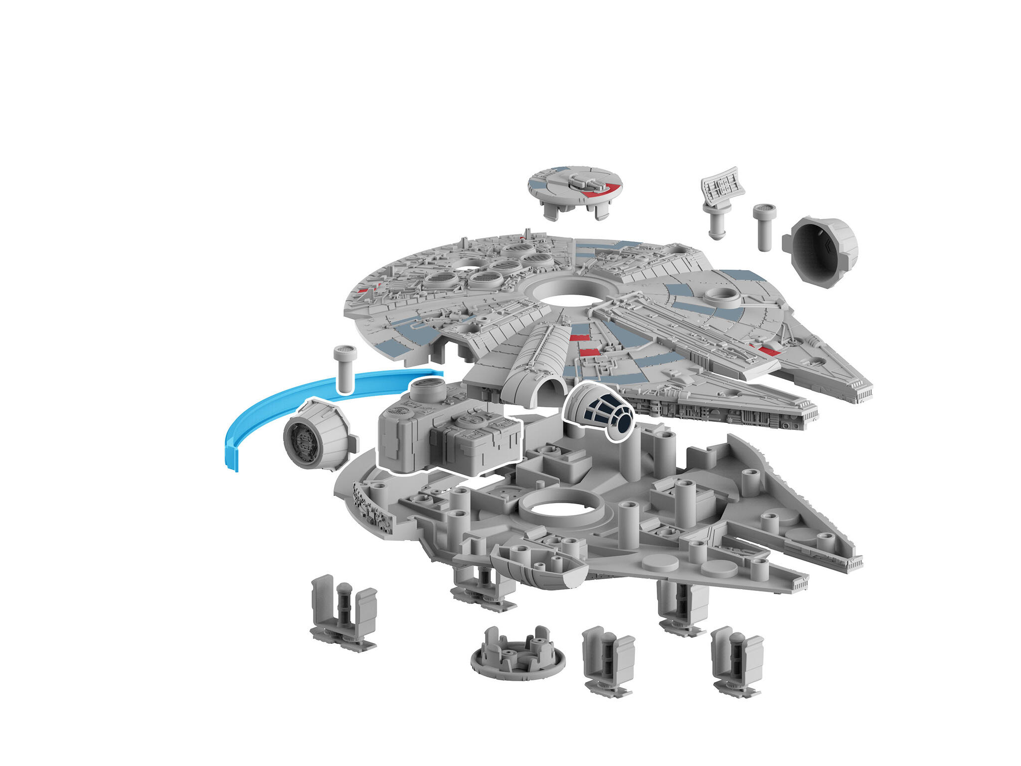 Star Wars Millennium Falcon (Light & Sound) Build & Play Steckbausatz- Revell 06566 – Bild 5