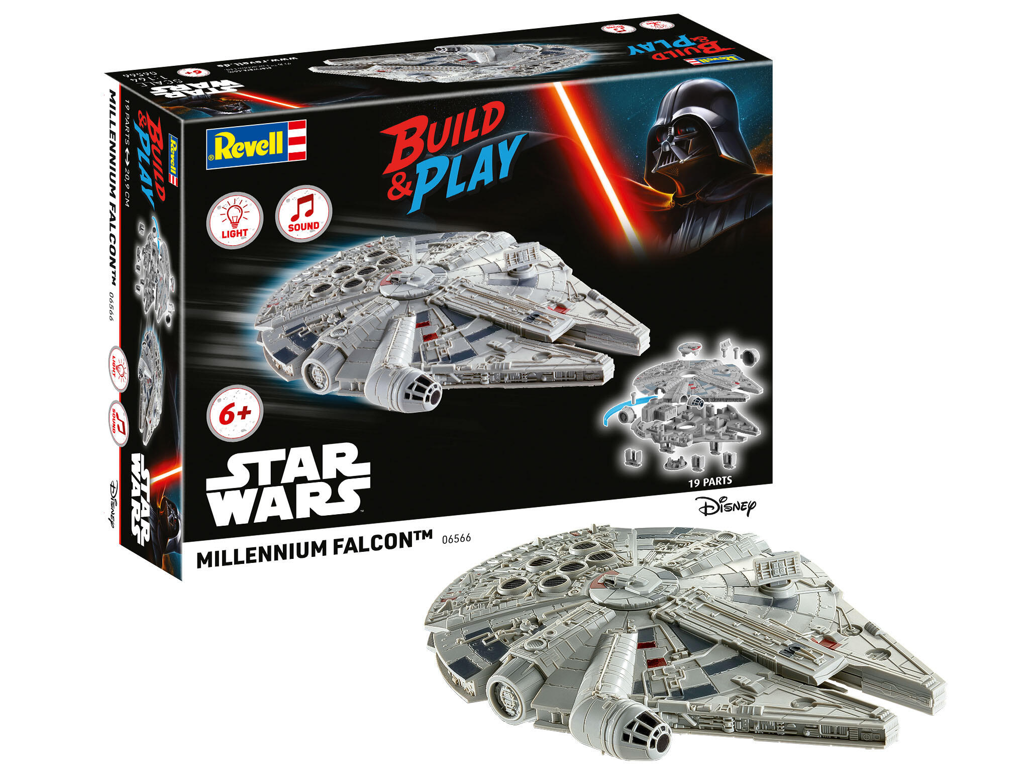 Star Wars Millennium Falcon (Light & Sound) Build & Play Steckbausatz- Revell 06566