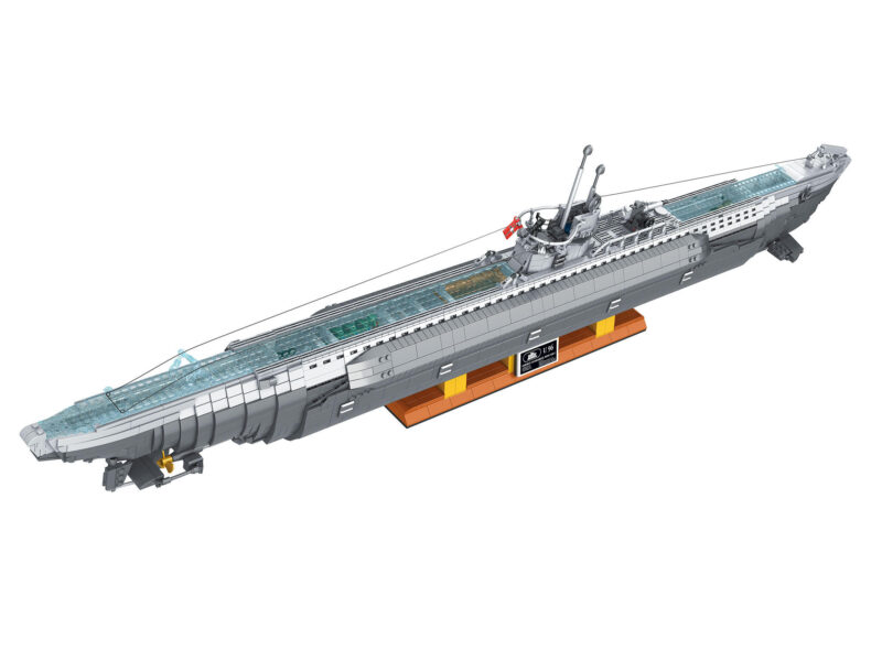 U-Boot U96 "Das Boot" - Brick System Klemmbausteine 6483 Teile 120cm - Revell 00960 – Bild 3