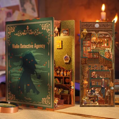 Violin Detective Agency Sherlock Holmes Book Nook - Tonecheer TQ117