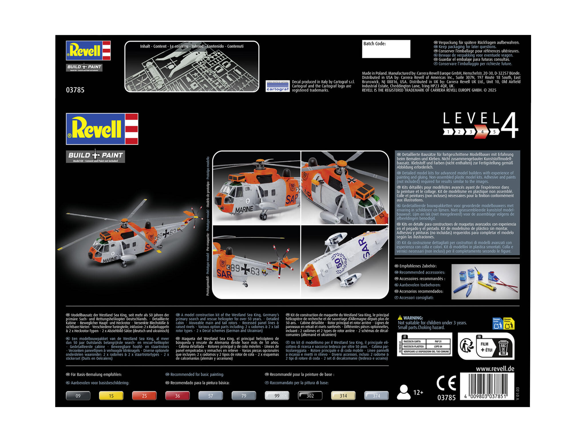 Westland Sea King Mk. 41/HU.5 1:72 Helikopter Bausatz Marine - Revell 03785 – Bild 8