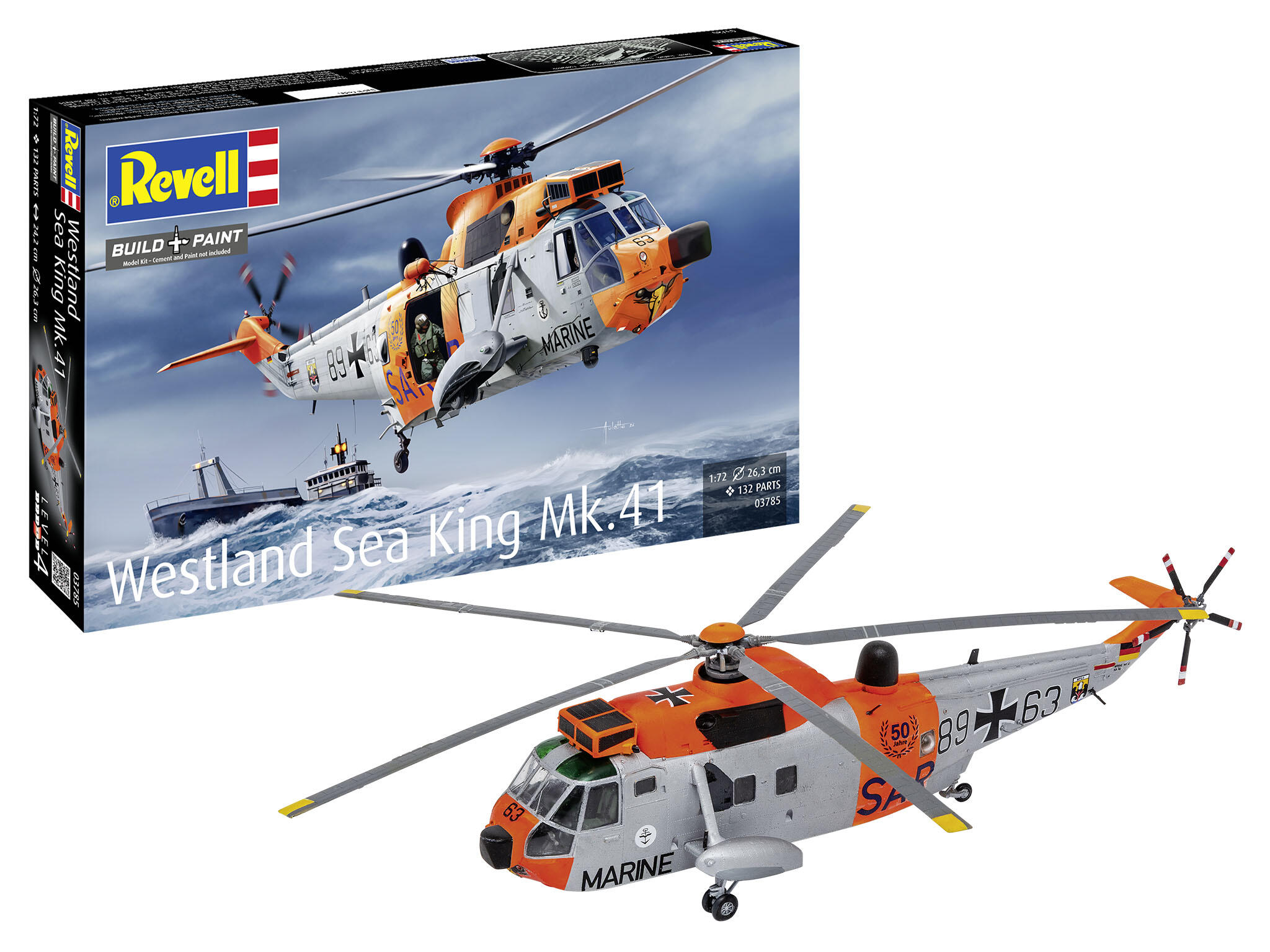 Westland Sea King Mk. 41/HU.5 1:72 Helikopter Bausatz Marine - Revell 03785