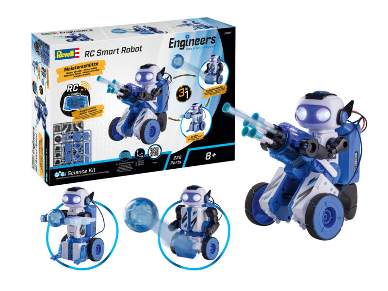 Ferngesteuerter Roboter RC Smart Robot 3in1 Bauen, Forschen, Entdecken - Revell Engineers 21307