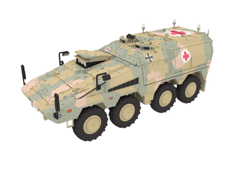 GTK Boxer sgSANKfz Rotes Kreuz Bundeswehr Bausatz 1:72 - Revell 03362 – Bild 2