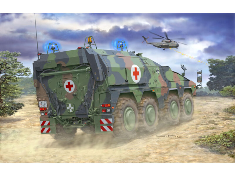 GTK Boxer sgSANKfz Rotes Kreuz Bundeswehr Bausatz 1:72 - Revell 03362 – Bild 3