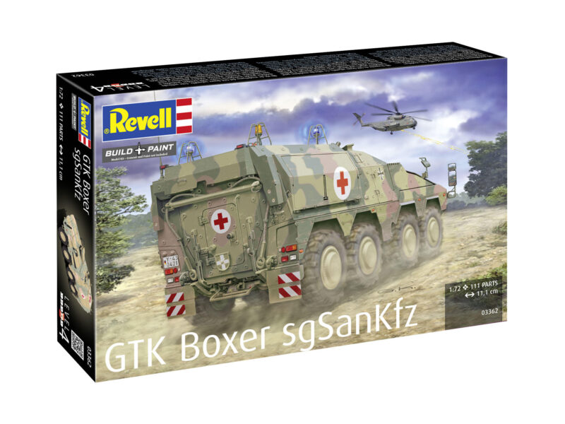 GTK Boxer sgSANKfz Rotes Kreuz Bundeswehr Bausatz 1:72 - Revell 03362 – Bild 4